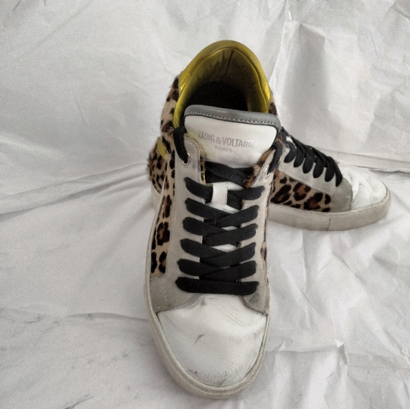Zadig & Voltaire sneakers distressed pony hair  40 - Picture 8 of 16